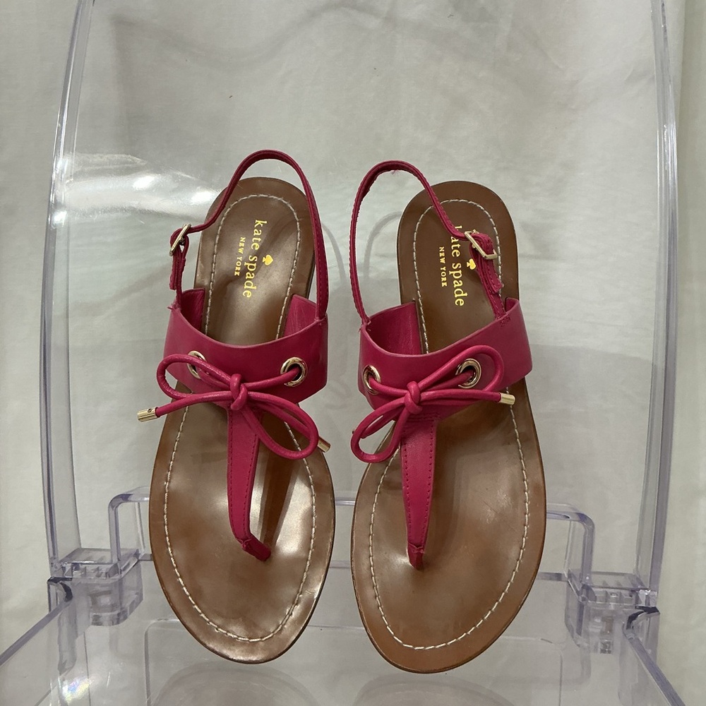 Kate Spade Fuchsia Bow Sandals